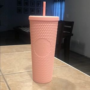 Matte Pink studded Starbucks tumbler!